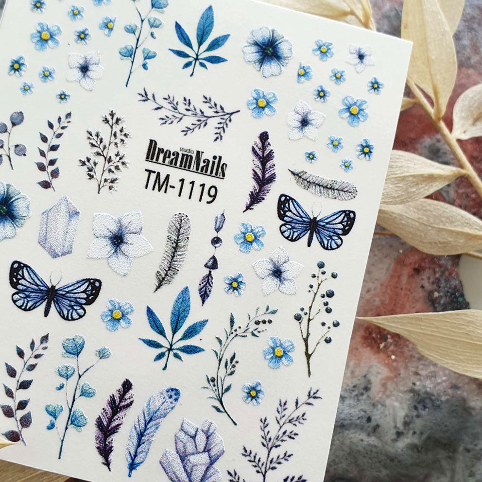 Water nail decals 2d color TM-1119