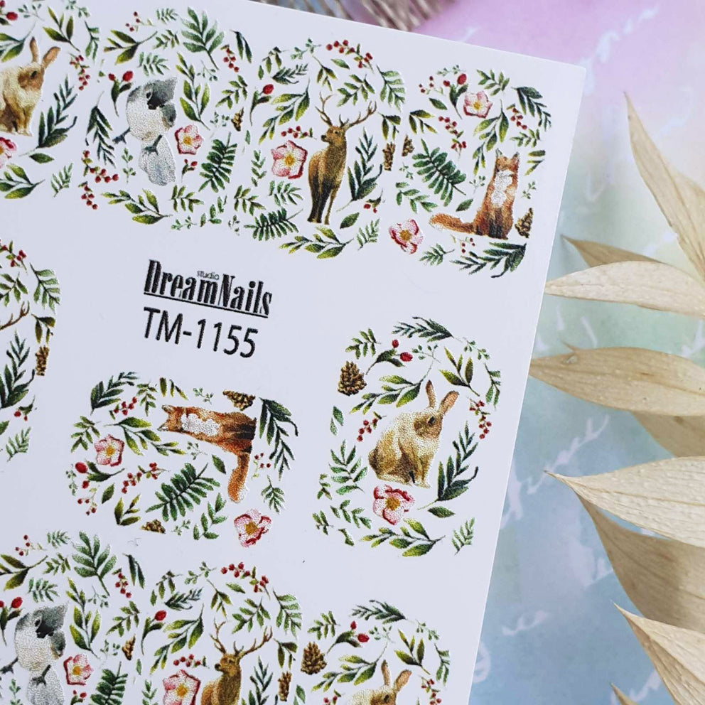 Water nail decals 2d color TM-1155
