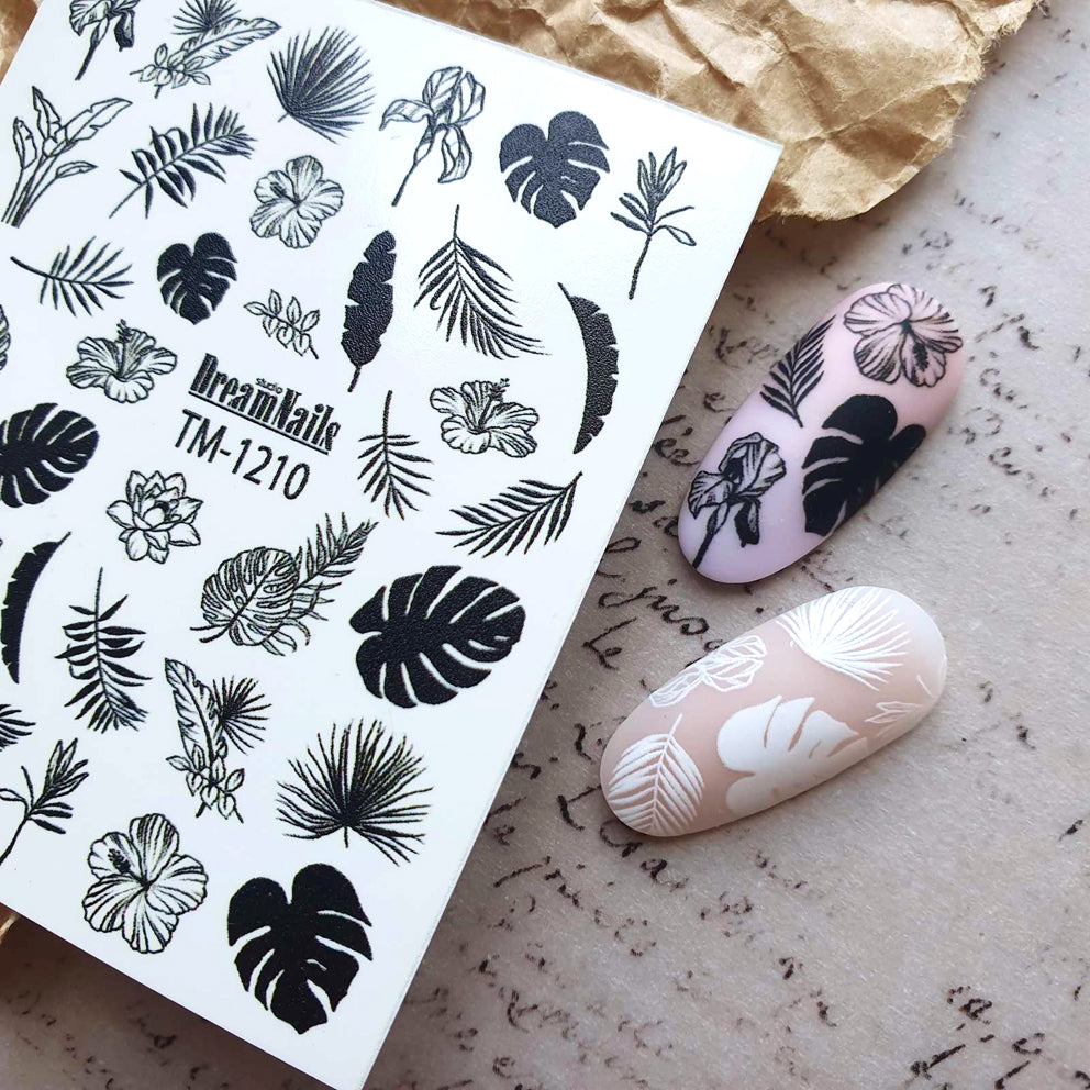 Water nail decals 2d color TM-1210