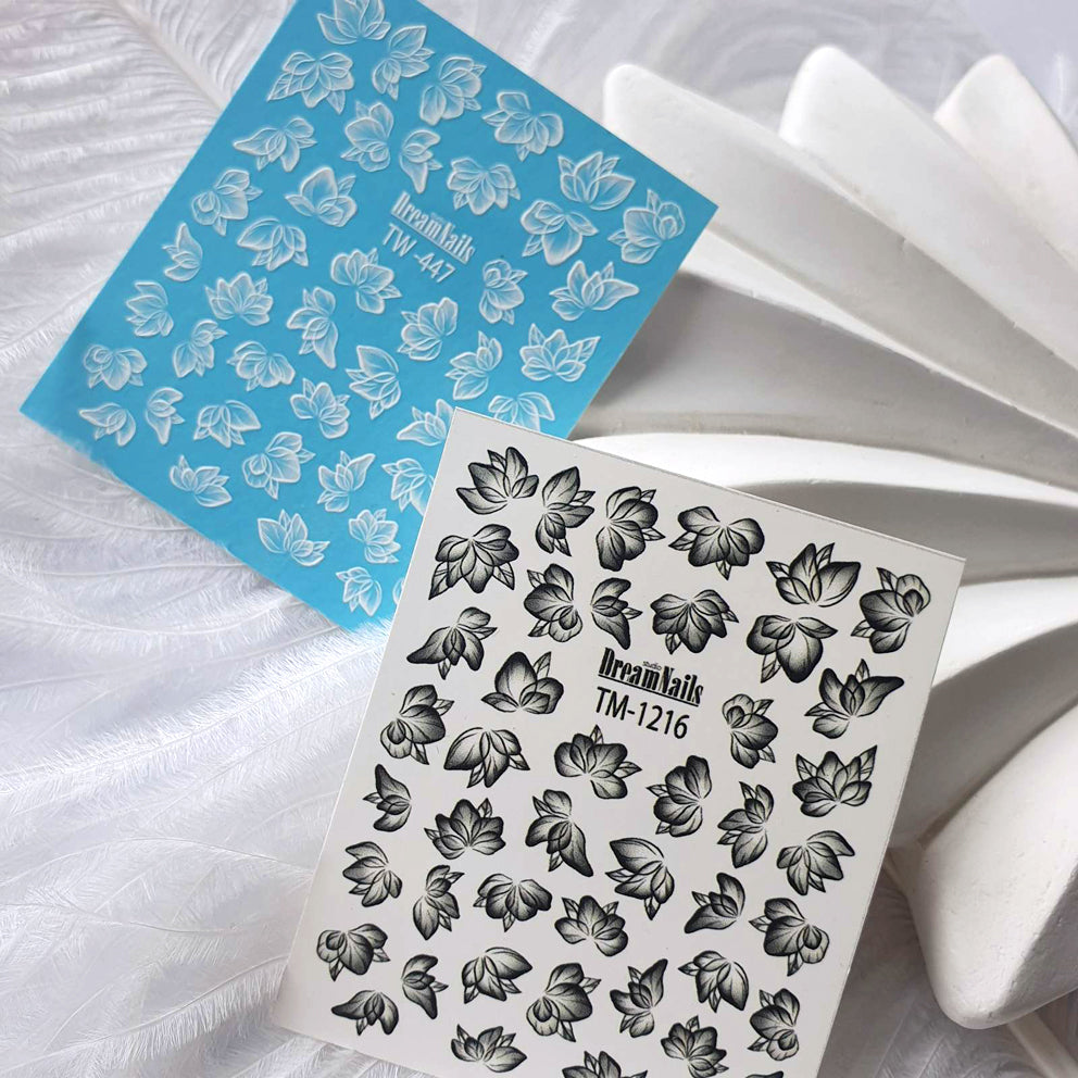 Water nail decals 2d color TM-1216