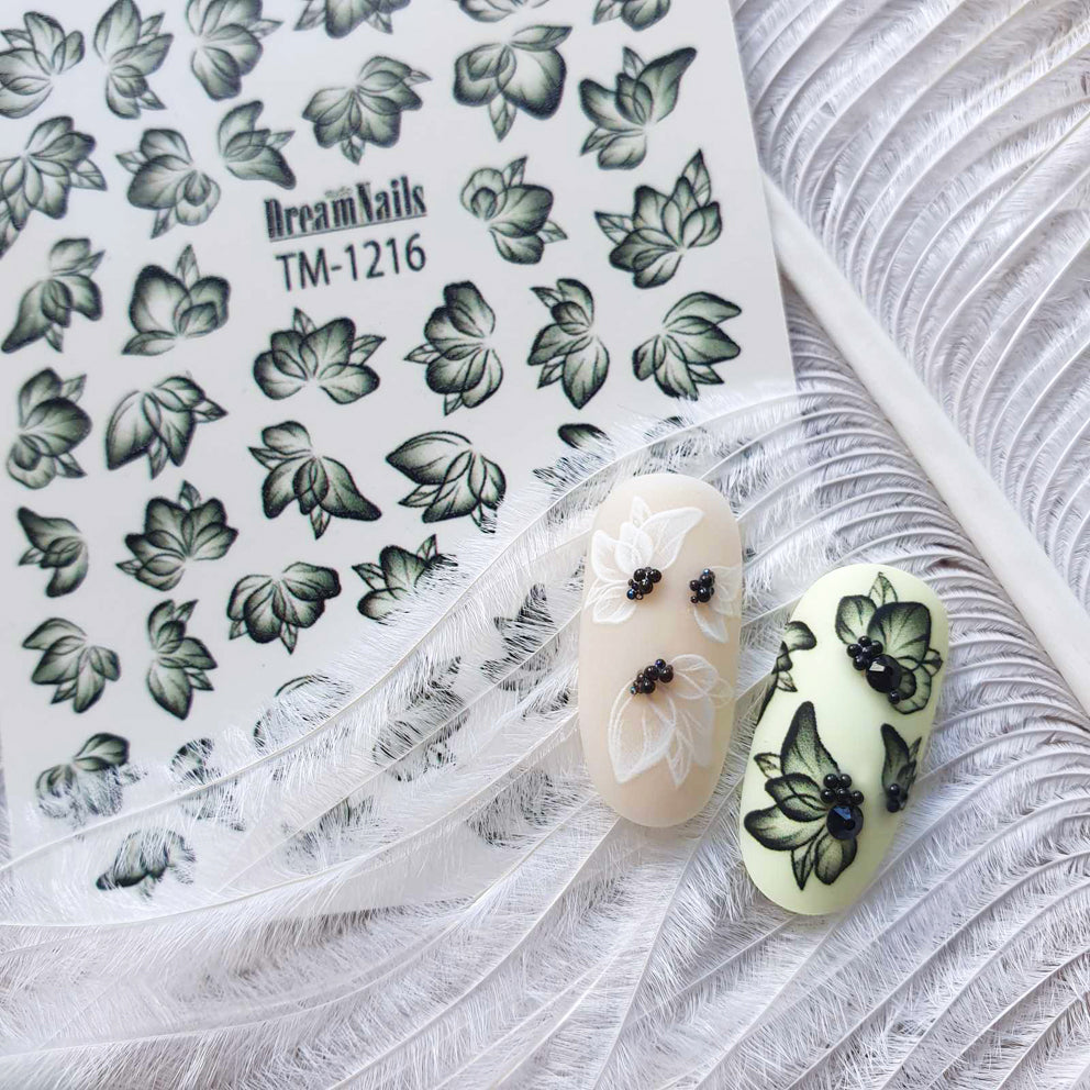 Water nail decals 2d color TM-1216
