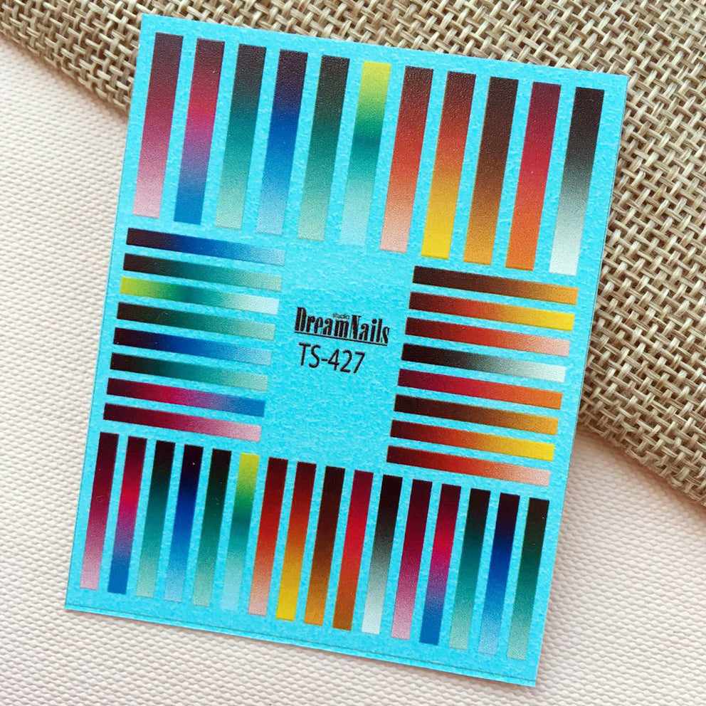Water nail decals 2d color TS-427