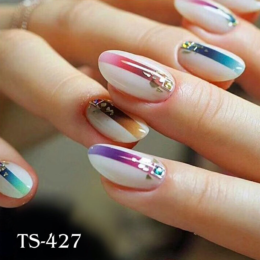 Water nail decals 2d color TS-427