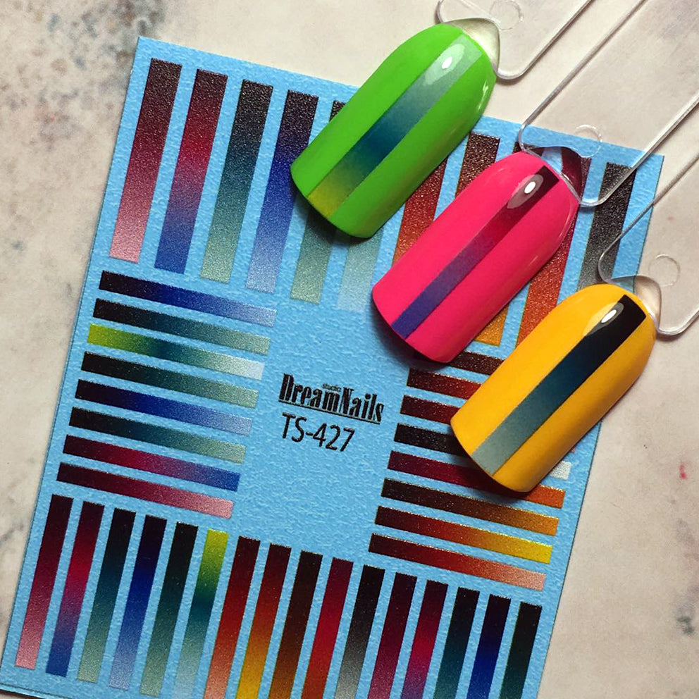 Water nail decals 2d color TS-427