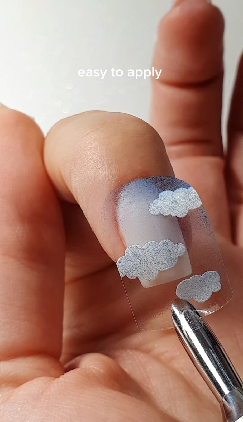 Nail wraps mani transparent TM-9