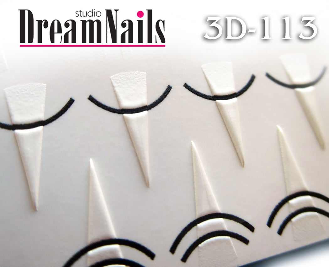 Water nail decals 3d slider 3D-113