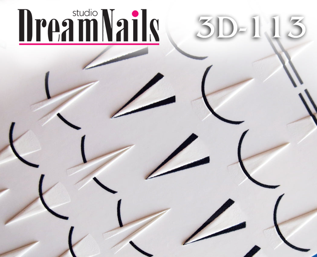 Water nail decals 3d slider 3D-113