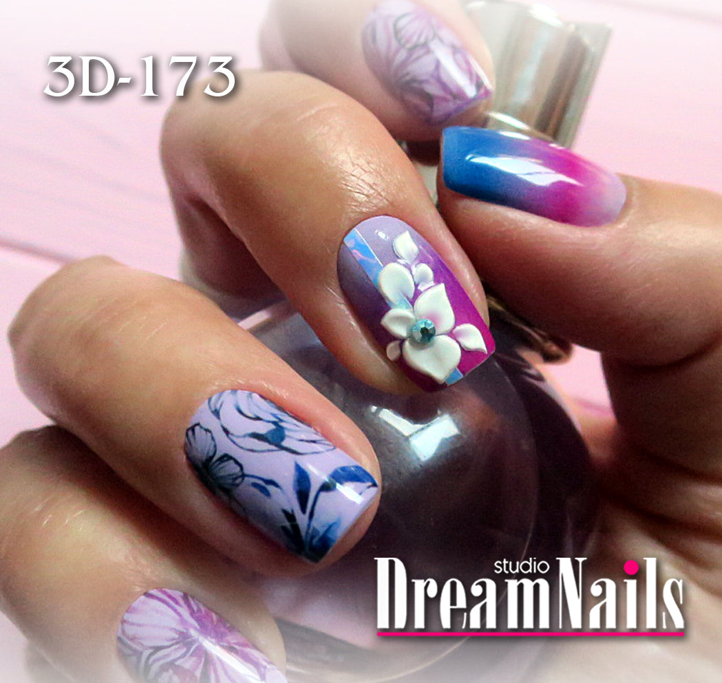 Water nail decals 3d slider 3D-173