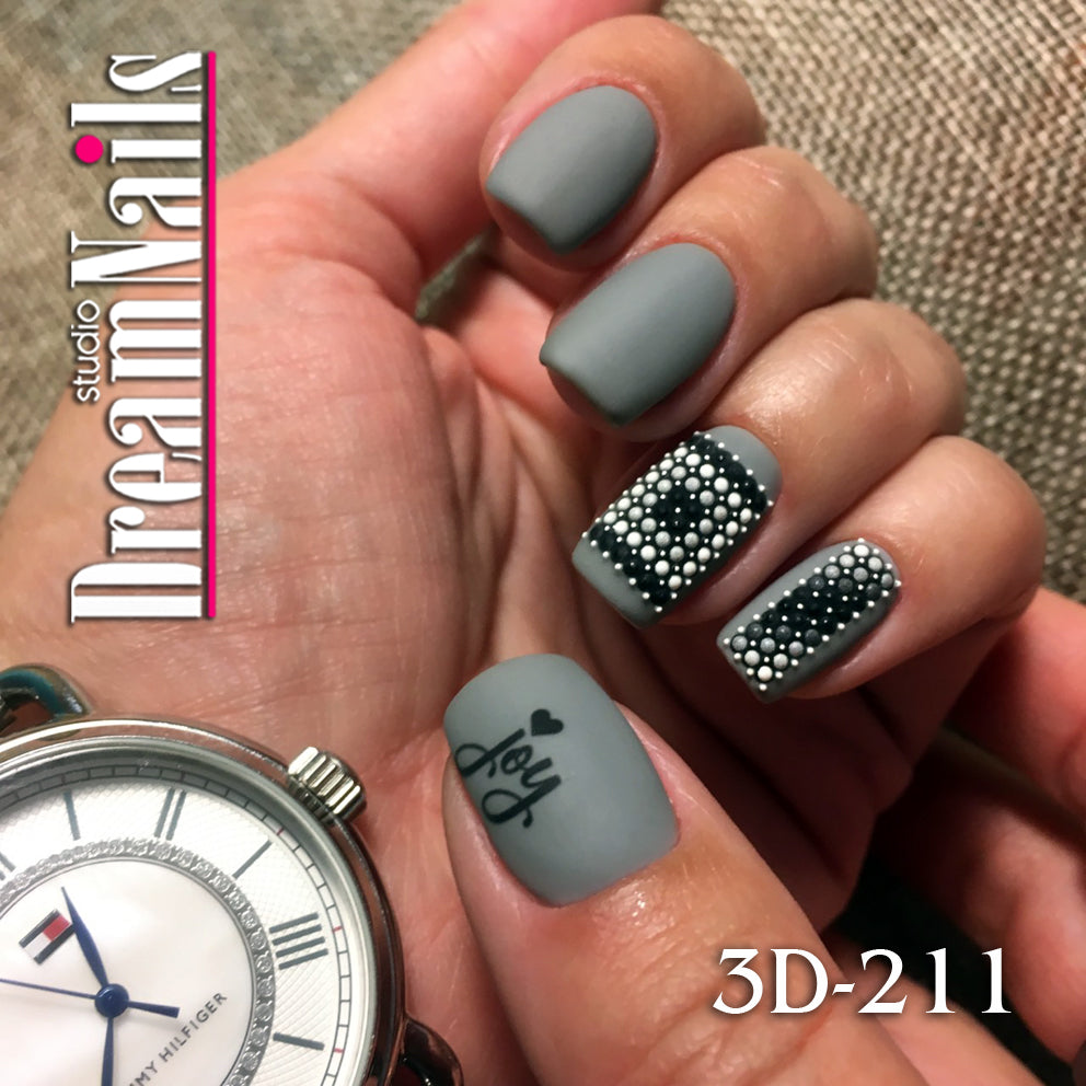 Water nail decals 3d slider 3D-211