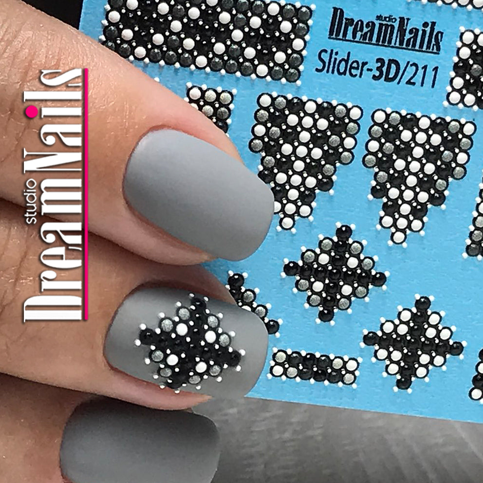 Water nail decals 3d slider 3D-211