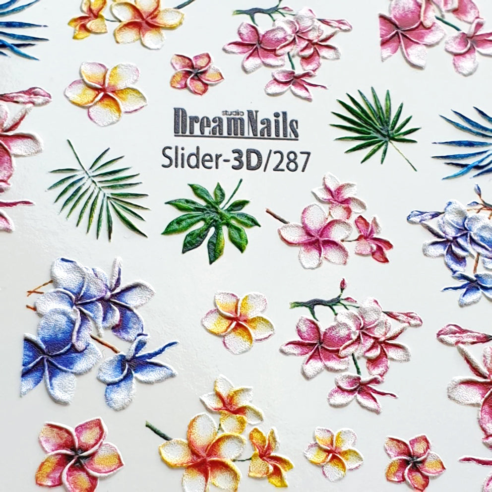 Water nail decals 3d slider 3D-287