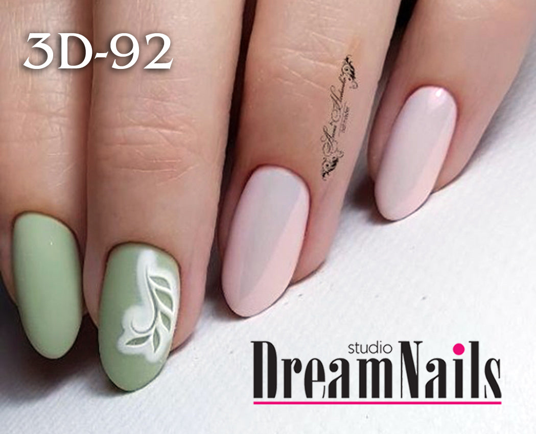 Water nail decals 3d slider 3D-92