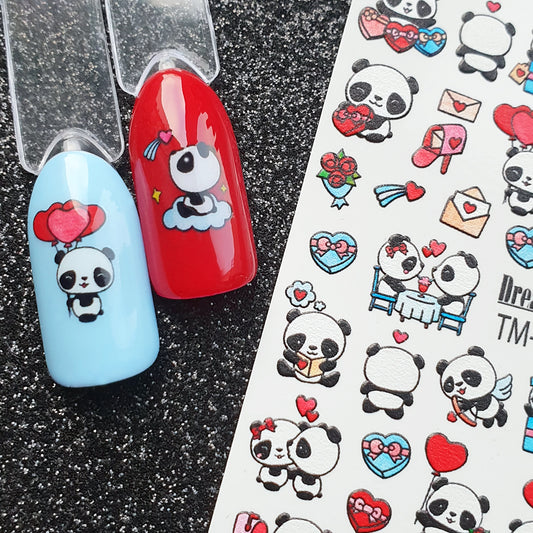 Water nail decals 2d color TM-1015