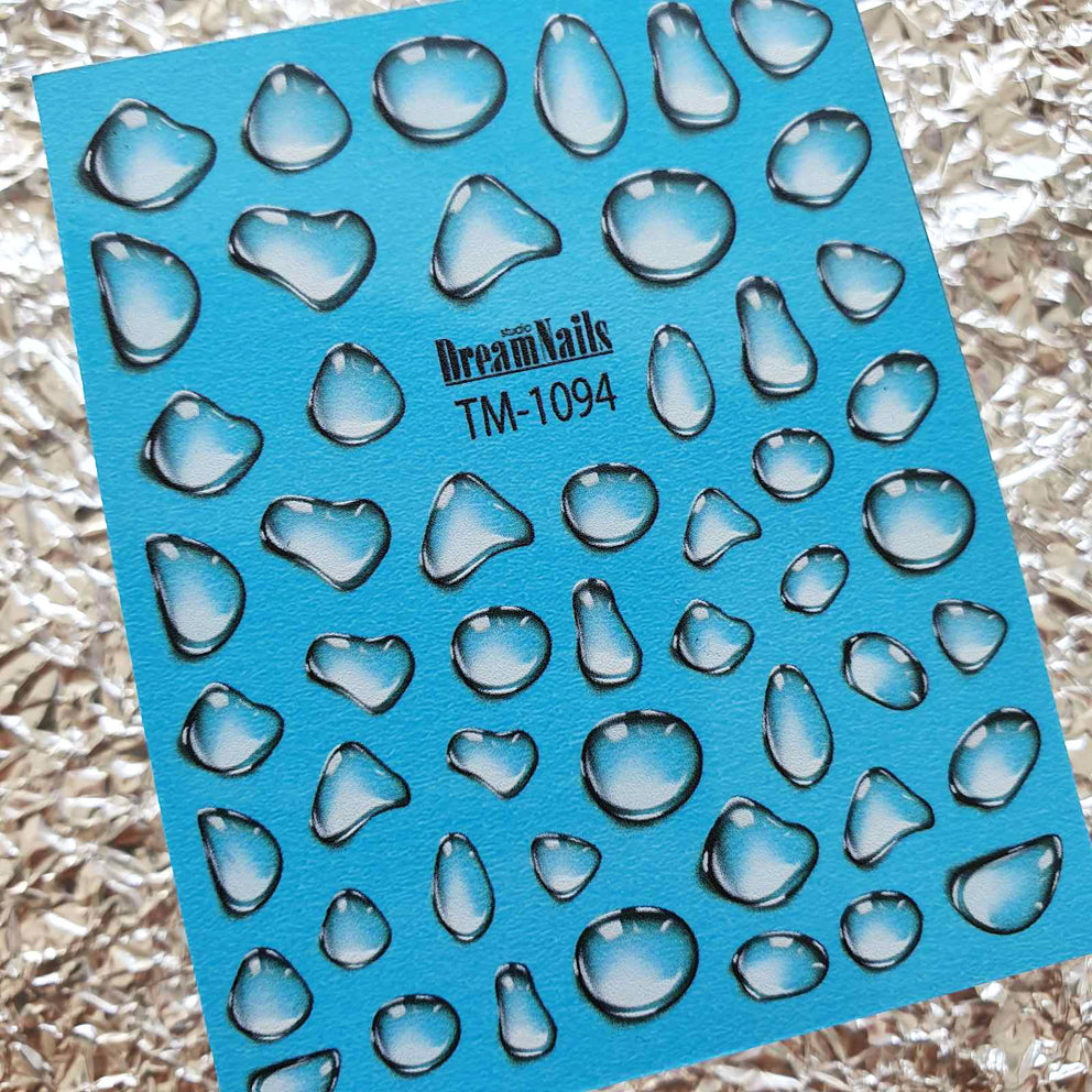 Water nail decals 2d color TM-1094