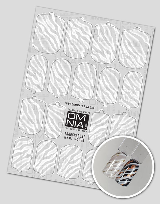 Nail wraps mani transparent TM-6