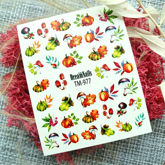 Water nail decals 2d color TM-977